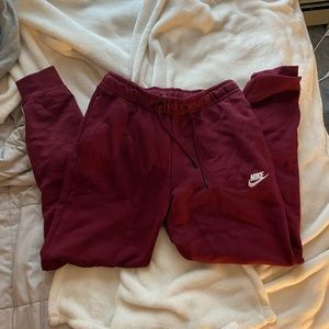Nike Maroon Joggers